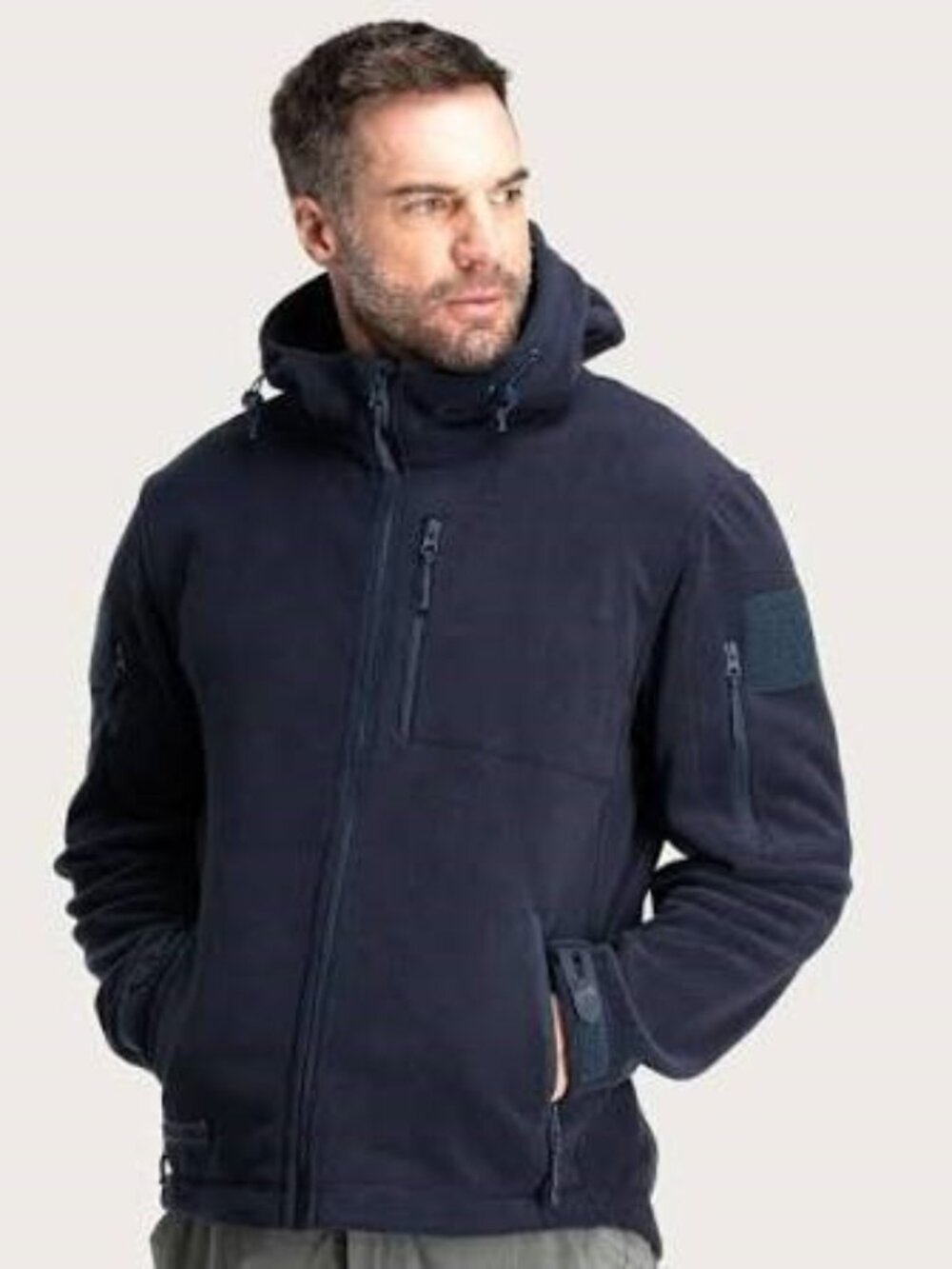 Baerskin Tactical Hoodie Jacket 4.0 Military Style Fleece Men Navy Size XL #0036